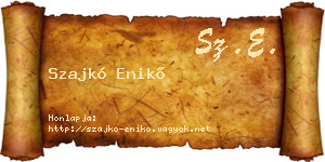 Szajkó Enikő névjegykártya